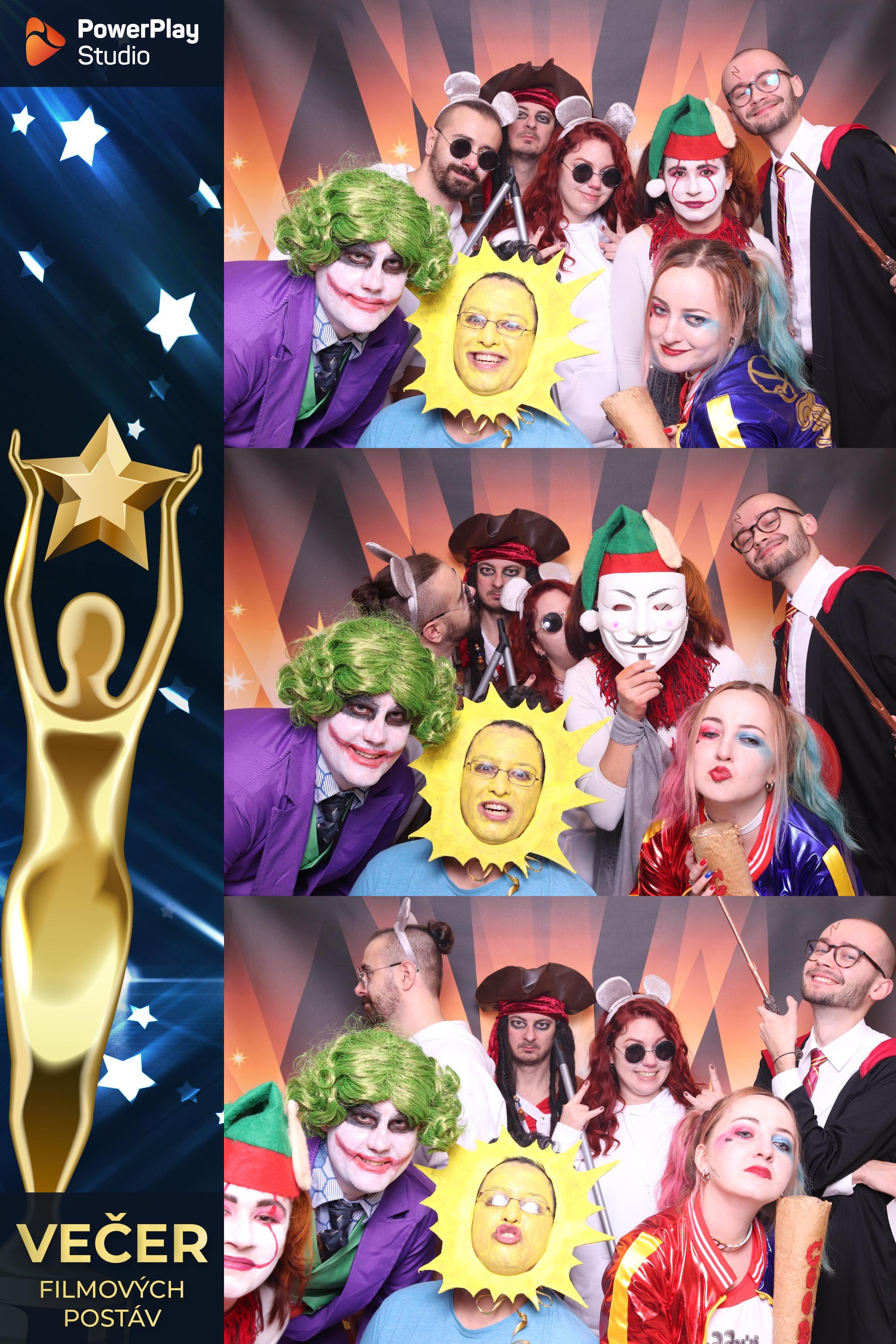 Večer filmových postav powerplay studio