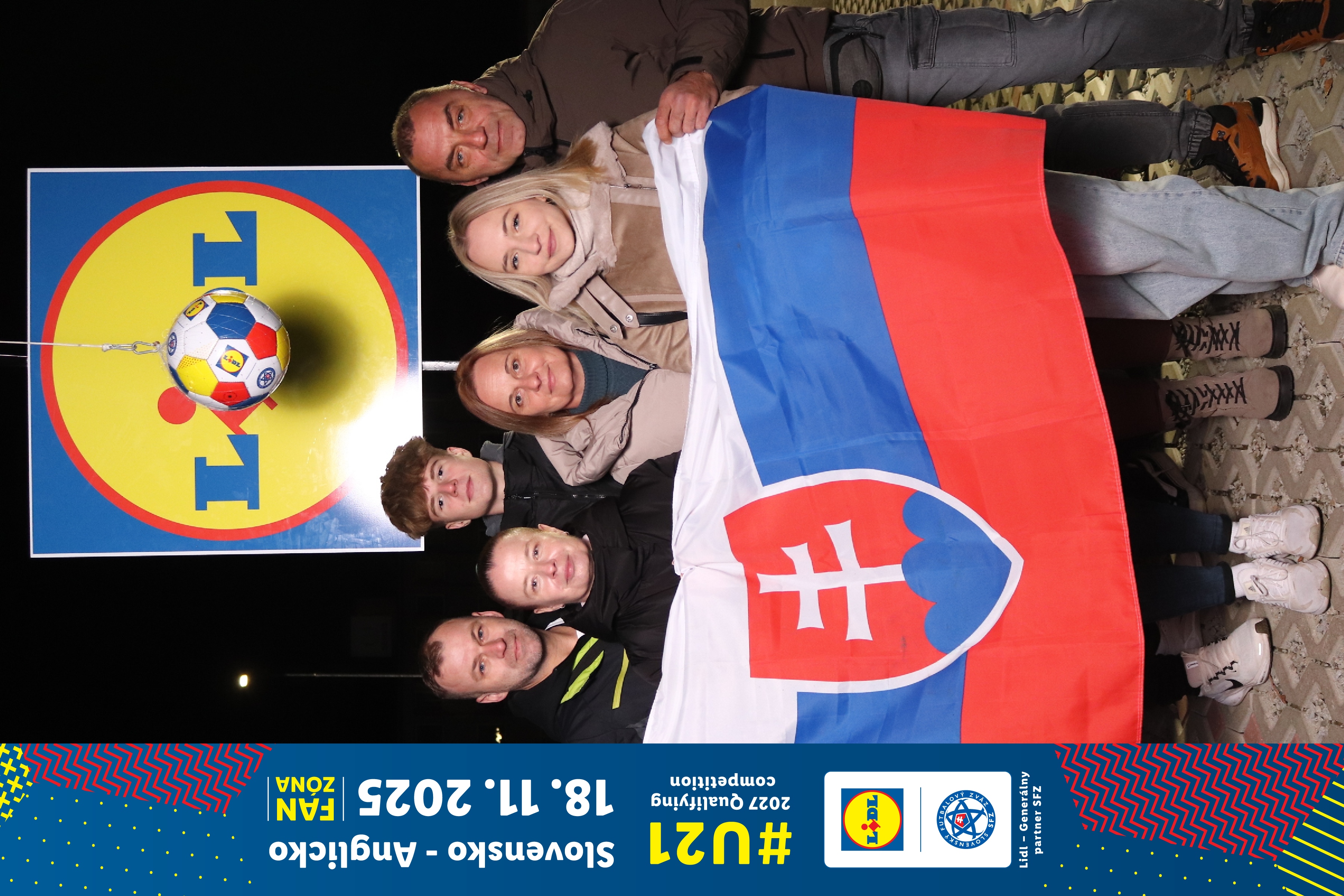 #U21 Slovensko anglická fun zóna Futbalový štadión Tatran
